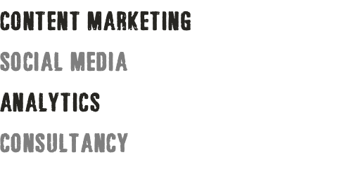 content marketing social media analytics consultancy